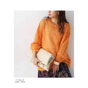 antiqua 안티카 니트 오렌지