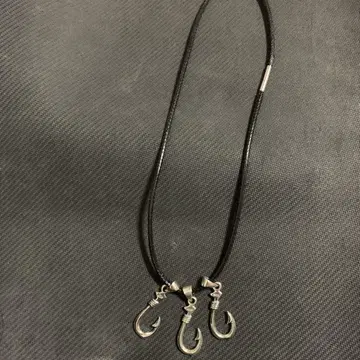 실버 925, 목걸이, 낚시 바늘 레어, 3개