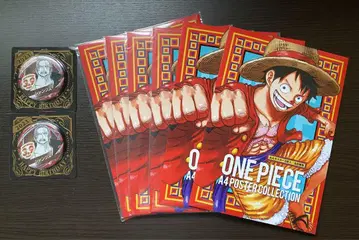 ONE PIECE A4 포스터 컬렉션 & 캔뱃지
