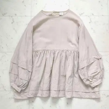 어반 리서치 도어스 리오셀 린넨 개더 블라우스 베이지 One 사이즈