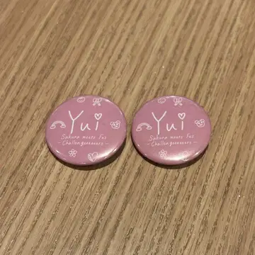 사쿠라자카46 사쿠라미츠 타케모토 유이 캔뱃지