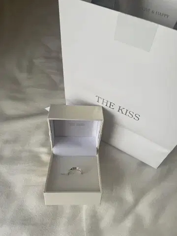 THE KISS 실버 반지 11호 상자, 백 포함