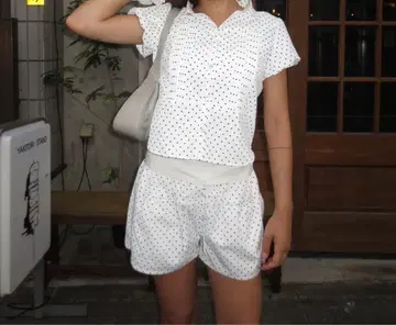 HTH puff sleeve shirt set