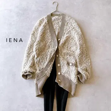 [ 새상품급 ] 이에나 KENYA 디자인 가디건 겉옷 린넨 혼방 긴 길이