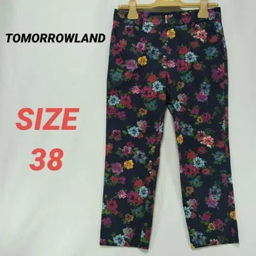 TOMORROWLAND 크롭 팬츠 꽃무늬 올 패턴 여성용 38