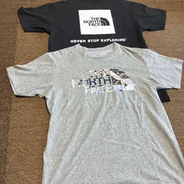 THE NORTH FACE 티셔츠 L 사이즈 블랙 그레이 2장 세트
