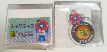 아크릴 키링 스티커 세트 한신 타이거즈 미야쿠미야쿠 한신 로고 세트