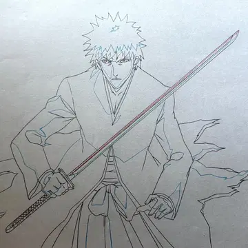 블리치 직필 원화 이치고 / 애니메이션 셀화 Anime Genga Cel