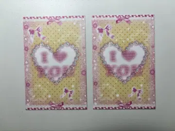 트레이딩 카드 대지 한국 작가 옐로우 컬러 핑크 60매