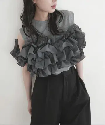LIAN 프릴 뷔스티에 도킹 T