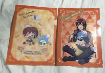 진격의 거인 [ 산리오 ] 콜라보 A4 클리어 파일 2장 세트 07