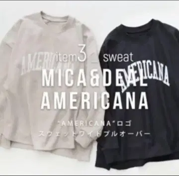 mmn AMERICANA 맨투맨 화이트