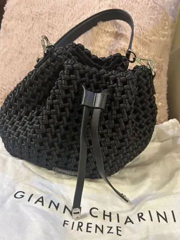 GIANNI CHIARINI 블랙 핸드백