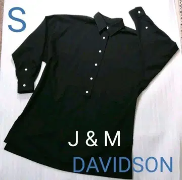 J&M DAVIDSON 오버 사이즈 롱 셔츠 S-M 블랙 스모크 블라우스