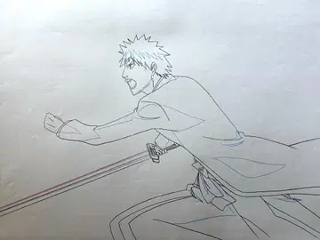 블리치 직필 원화 이치고 / 애니메이션 셀화 Anime Genga Cel