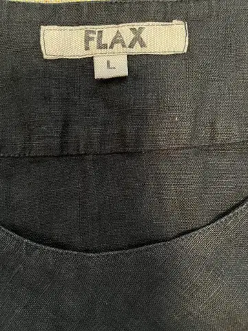 90's FLAX 린넨 슬리브리스 원피스 블랙