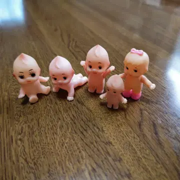 큐피 미니 인형 5개 쇼와 레트로