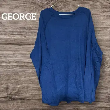GEORGE 다크 블루 셔츠 3XL 긴팔 셔츠 심플