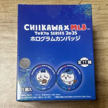 치이카와 MLB TOKYO 홀로그램 캔뱃지 BOX 11개입