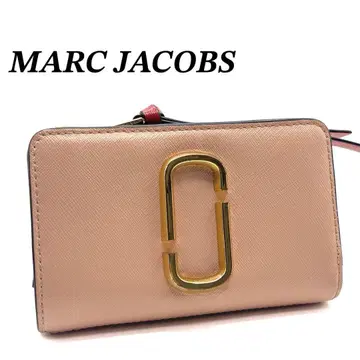 MARC JACOBS 마크제이콥스 이단 접이식 지갑 핑크 베이지 지갑