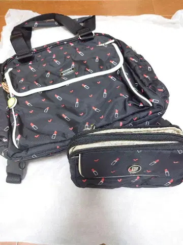 비사이유 립스틱 패턴 백팩 & 미니백