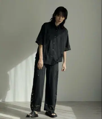 anuke Cutwork Lace Pants 38