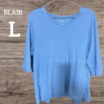 BLAIR 라이트 블루 V넥 T셔츠 L 사이즈