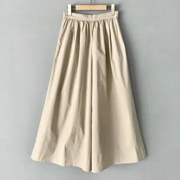 Dressterior 에어리 코튼 와이드 팬츠 드레스 베이지 S