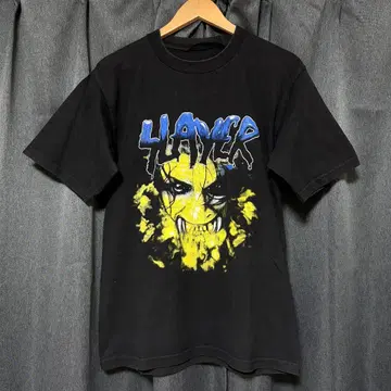 90's SLAYER 그래픽 T셔츠 블랙