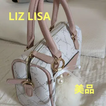 [ 새상품급 ] LIZ LISA 리본 무늬 숄더백 화이트 핑크