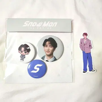 SnowMan 한국 팝업 캔 배지 스티커 와타나베 쇼타