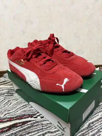 PUMA 스피도캣 스웨이드 빨간색