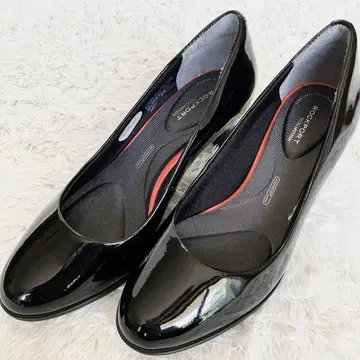 [ 새상품급 ] ROCKPORT 락포트 블랙 에나멜 힐 높이 5cm