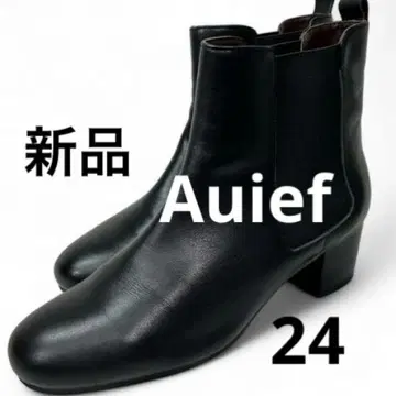 새상품 AuieF 아위이에프 24 사이드 고어 부츠 첼시 부츠 블랙