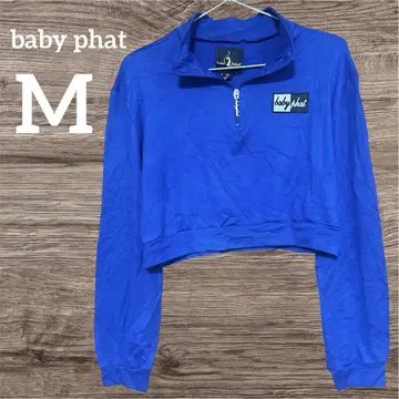 새상품급 baby phat 파랑 크롭 맨투맨 M