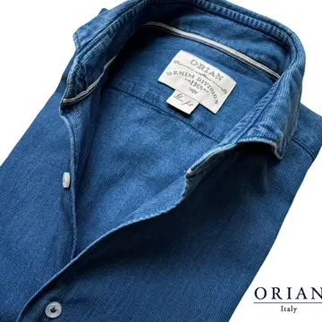ORIAN DENIM DIVISION/히코리풍/인디고 코튼 셔츠