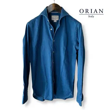 ORIAN DENIM DIVISION/히코리풍/인디고 코튼 셔츠
