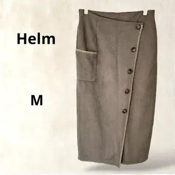 Helm 랩스커트풍 롱 스커트 M 앞 슬릿 타이트 가을/겨울 사양