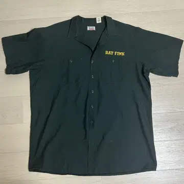 RAT FINK 워크 셔츠 2XL 다크 그린