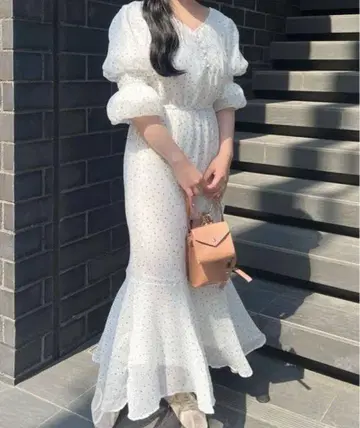 [ MUGUET ] melty butter dot mermaid op