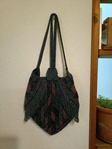 황실 납품 텐구야 쇼와 레트로 총 비즈 아름다운 백 구하기 어려움