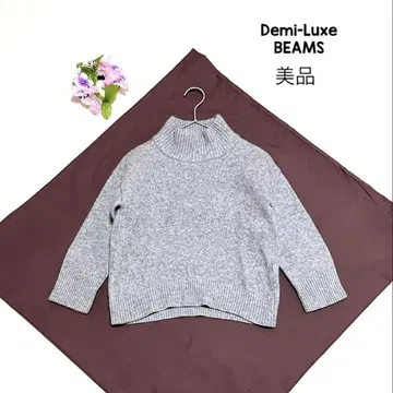 데미룩스 빔즈 캐시미어 니트 하이넥 캐시미어 블렌드 풀오버