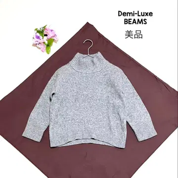 데미룩스 빔즈 캐시미어 니트 하이넥 캐시미어 블렌드 풀오버
