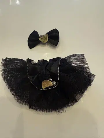 LABUBU 17cm 블랙 고져스 드레스 리본 2세트
