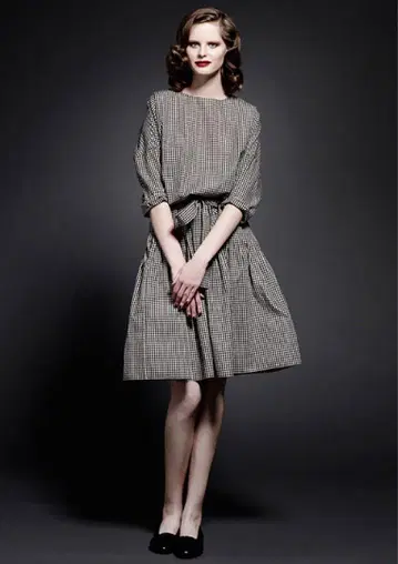 beautiful people 깅엄 체크 원피스 36