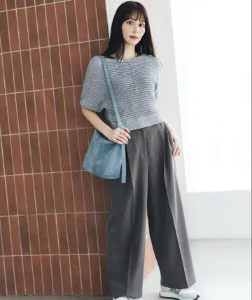 NATURAL BEAUTY BASIC 스팽글 메쉬 니트 택 포함