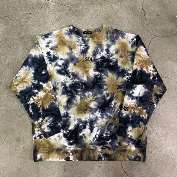 WIND AND SEA WDS 타이 다이 스웨트 탑 XL