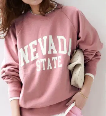 저널 스탠다드 NEVADA 핑크 맨투맨 프리
