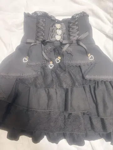 리즈리사 프론트 카슈쿨 스커트