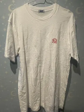 asics 화이트 T셔츠 90s 싱글 스티치